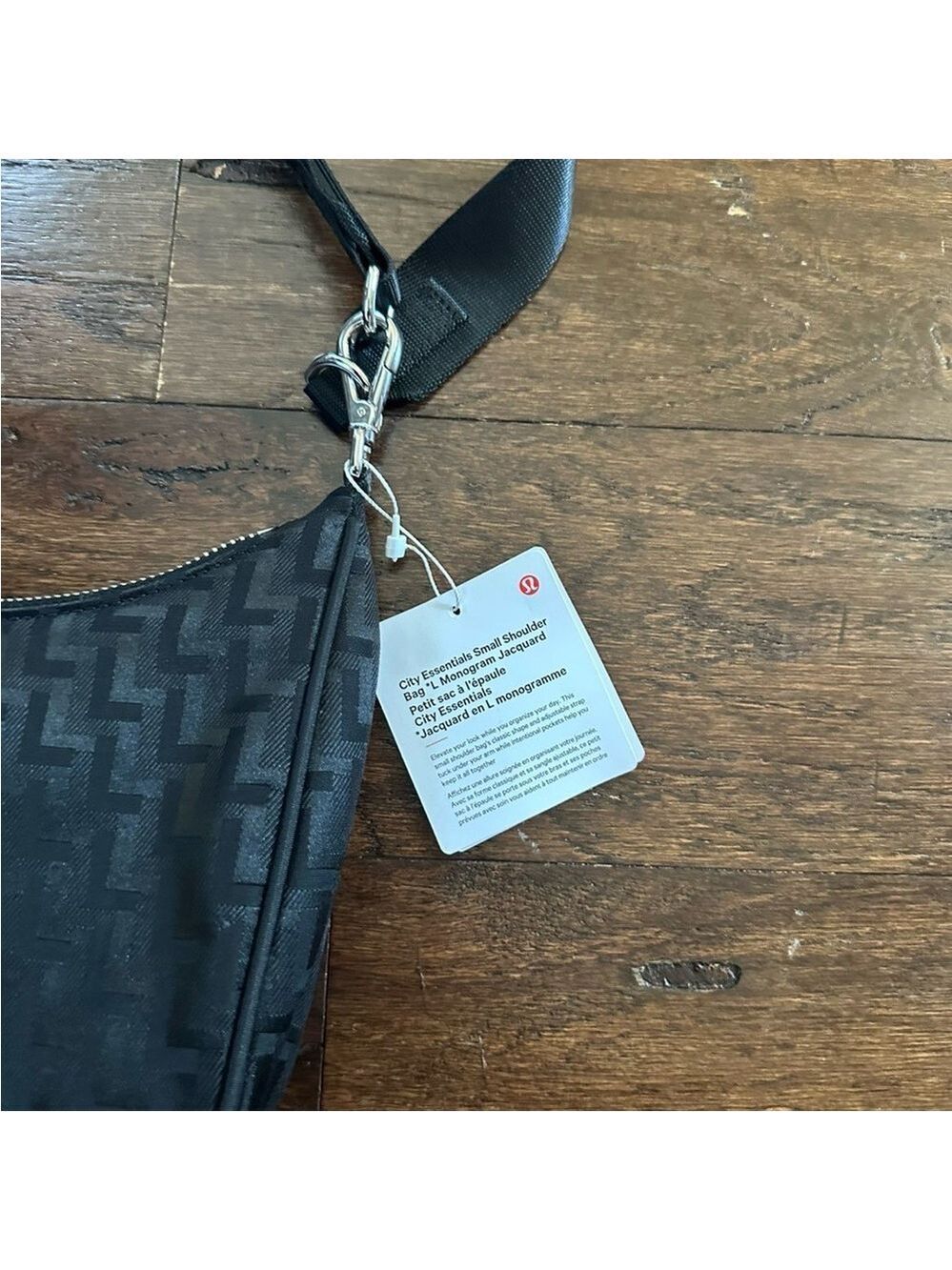Lululemon City Essentials Small Shoulder Bag 3L Monogram Jacquard Black-NWT - Picture 14 of 14